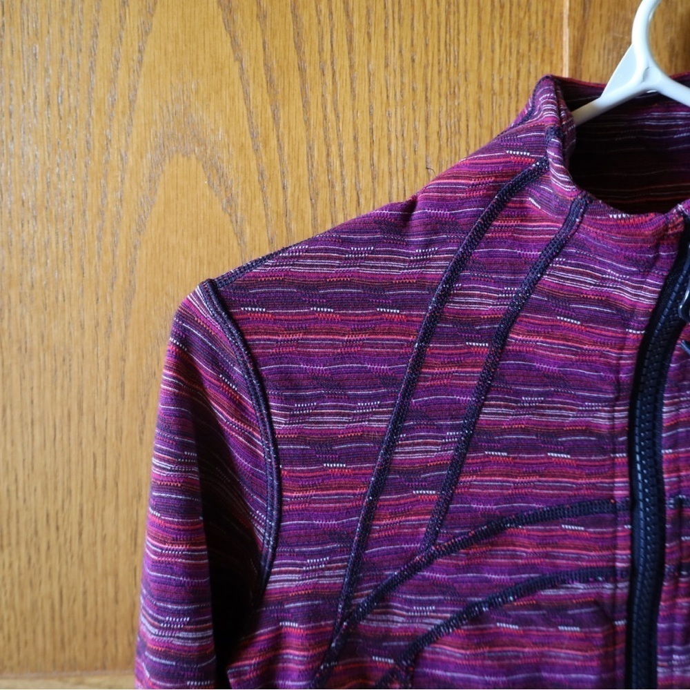 Lululemon Define Jacket in Space Dye Twist Regal Plum Alarming Womens Size 6 - Picture 6 of 11